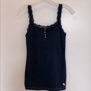 Abercrombie & Fitch Lace Trimmed Tank Top